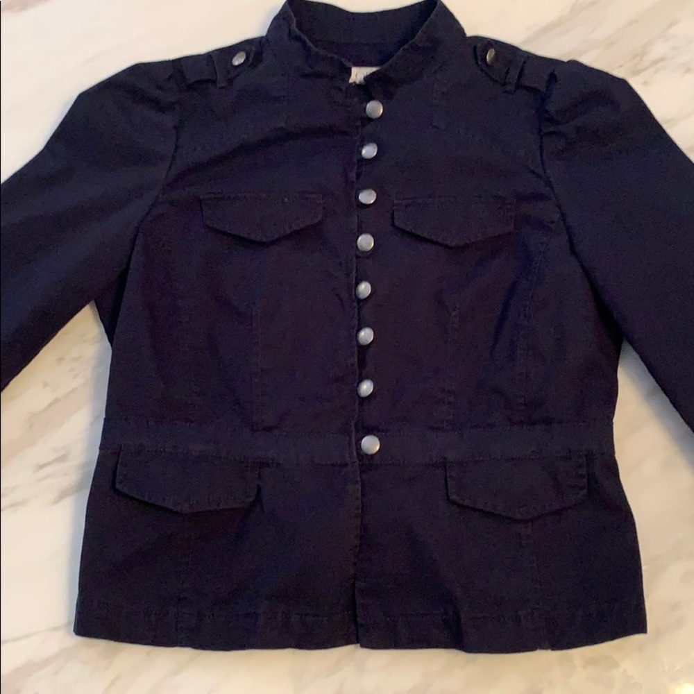 Ann Taylor Loft Navy Military Jacket